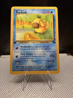 1st Edition Psyduck 53/62 Pokemon TCG WOTC Base Set Fossil BC - Image 1