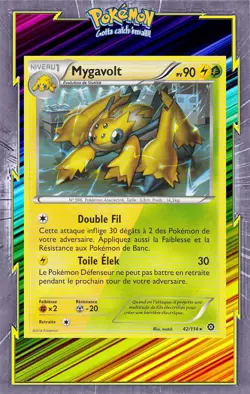🌈Mygavolt -XY11:Offensive Vapeur-42/114-Carte Pokemon Neuve Francaise - Image 1