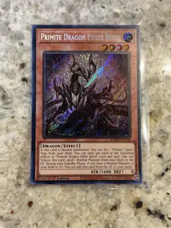 2025 YUGIOH 1ST ED BLMM SECRET RARE PRIMITE DRAGON ETHER BERYL NM ?? - Image 1