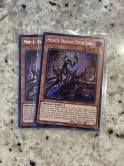 2025 YUGIOH 1ST ED BLMM SECRET RARE PRIMITE DRAGON ETHER BERYL NM ?? - Image 3