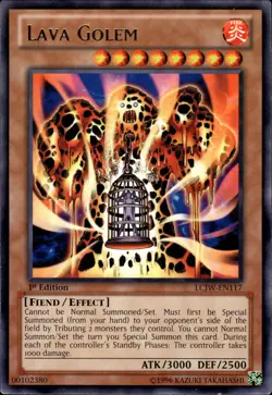 Lava Golem - Rare 1st Edition LCJW-EN117 - LP - YuGiOh - Image 1