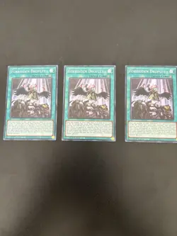 ** 3X FORBIDDEN DROPLET 3X ** PLAYSET SUPER RARE 1ST EDITION RA01-EN064 YUGIOH! - Image 1
