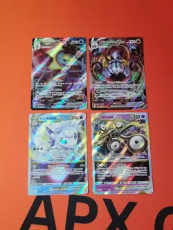 Pokemon 4 Card Lot Inteleon Vmax, Vulpix Vstar, Unown Vstar, Chandelure Vmax - Image 1