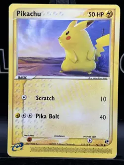 Pikachu Sandstorm #72/100 Non Holo Common Pokemon Card MP - Image 3