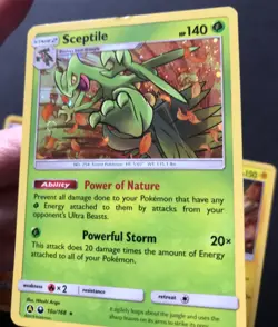 3 X SM PROMO Pokemon Card HOLO Sceptile 10a/168 Vikavolt SM208 Stakataka SM209 - Image 2