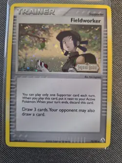 Fieldworker 73/92 EX Legend Maker 2006 Reverse Holo Pokemon Card TCG - LP/NM - Image 1