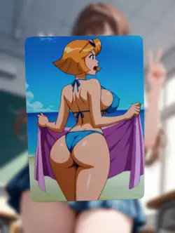 Clover Totally Spies! Anime Waifu Sexy Goddess Doujin Lewd Hentai Card - Image 1