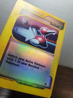 Switch 157/165 Reverse Holo Expedition Pokemon Card 2002 WoTC E-Reader (MP) - Image 4