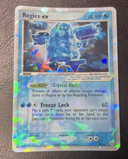 Pokemon TCG Regice EX Holo Rare Card EX Hidden Legends 97/101 - Image 1