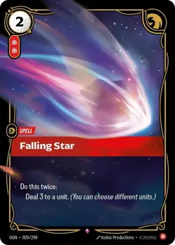 Falling Star Card Riftbound Origins OGN 029/298 League Of Legends English - Image 1