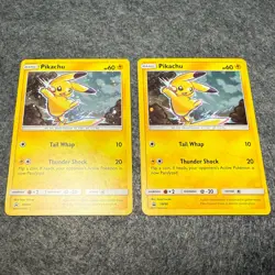 2x Pikachu Pokemon SM98 Sm Holo Promo Sun Moon Card Side Kick - Image 1