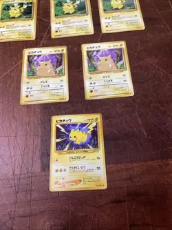 Lot Of 11 Japanese Pocket Monsters Pokemon Pikachu Lightning Trading Cards - Image 5