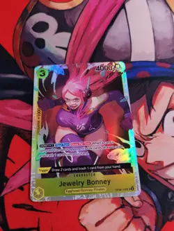 Jewelry Bonney OP08-105 SR Card - English ENG One Piece Two Legends TCG - Image 1