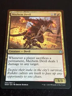 1x Mayhem Devil - War of the Spark (WAR) Magic MTG - Image 1