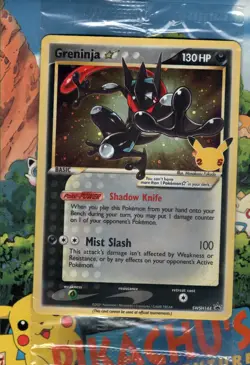 Pokemon TCG Greninja Gold Star SWSH144 Black Star Promo NM/M Sealed - Image 1