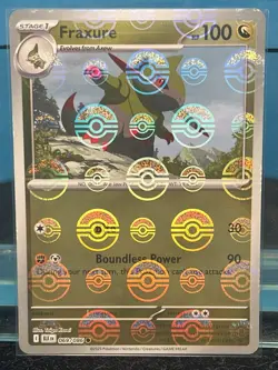 Pokemon Card | Fraxure 069/086 | SV: Black Bolt (Poke Ball Pattern) English - Image 1