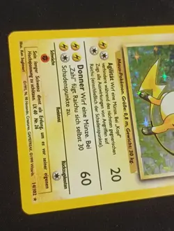 Pokemon German Raichu Holo Base Set 14/102 Deutsch NM Vintage Retro - Image 3