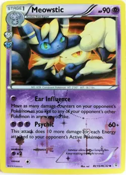 Meowstic RC15/RC32 XY GENERATIONS 20th ANNIV. HOLO PERFECT MINT! Pokemon - Image 2