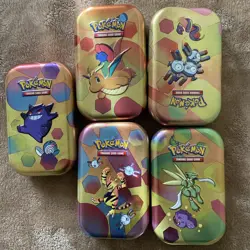 Pokemon 151 Mini Tin Collection (NO PACKS Only Coin/insert 5 Tins) - Image 1