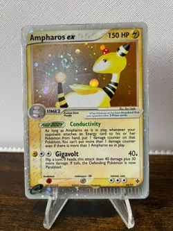 Ampharos ex 89/97 Dragon Holo Ultra Rare Pokemon TCG Nintendo WOTC e-reader - Image 1