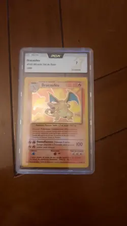 ❤ carte Pokemon Dracaufeu 4/102 Holo Set De Base PCA 7 FR 1999 - Image 3