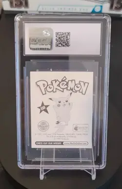 1998 Pokemon CGC 9.5 English Merlin Series 1 Holo Pikachu Sticker #S30 - Image 2
