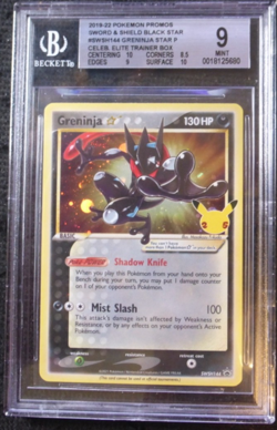 2021 POKEMON CELEBRATIONS GRENINJA SWSH144 PROMO BGS 9 10/9/8.5/10 (EQUAL PSA) - Image 1