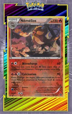 🌈Nemelios Reverse-XY11:Offensive Vapeur-23/114-Carte Pokemon Neuve Francaise - Image 1