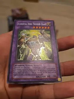 Yugioh Elemental Hero Thunder Giant EHC2-EN004 Secret Rare Limited Ed NM-VLP - Image 5