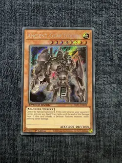 Yu-Gi-Oh! Ancient Gear Golem SGX1-END01 1st Edition Secret Rare NM - Image 1