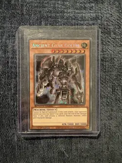 Yu-Gi-Oh! Ancient Gear Golem SGX1-END01 1st Edition Secret Rare NM - Image 3