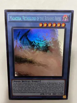 Malacoda, Netherlord of the Burning Abyss SECE-EN085 Ghost Rare 1st Edition LP - Image 2