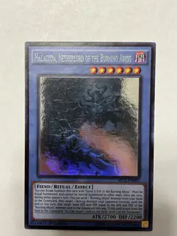 Malacoda, Netherlord of the Burning Abyss SECE-EN085 Ghost Rare 1st Edition LP - Image 3