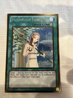 Yugioh Premium Gold Forbidden Lance Gold Rare 1st Edition PGLD-EN048 NM - Image 1