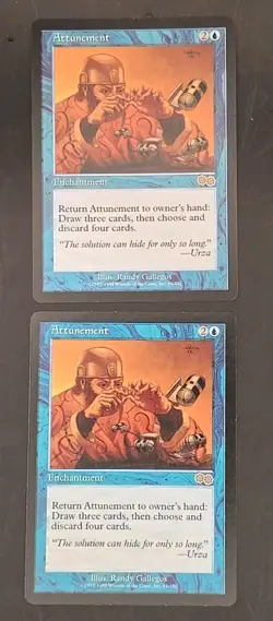 Attunement Urza's Saga MTG Regular Lightly Played (2 Cards) - Image 1