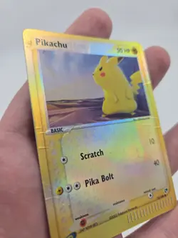 Pikachu 72/100 EX Sandstorm Pokemon Card Reverse Holo Foil Rare DAMAGED - Image 5