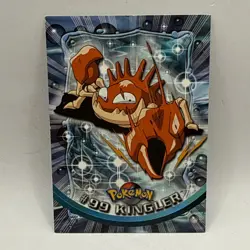 Kingler #99 - Topps Blue Logo - TV Pokemon Card - NON-HOLO - HP Tcg Card - Image 1