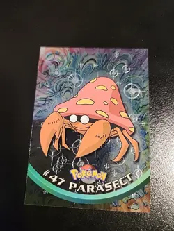 Pokemon Topps TV Animation #47 Parasect Holo Foil Card - Image 1