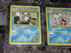 Misty's Seaking Poliwhirl Shellder Pokemon Card Lot x3 55/132 53/132 89/132 - Image 2