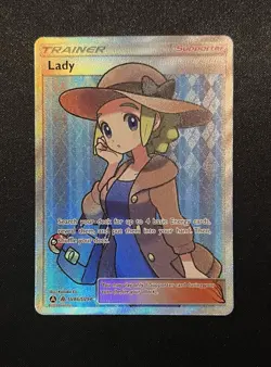 Lady - SV86/SV94 - Pokemon Hidden Fates Sun & Moon Full Art Ultra Rare Card NM - Image 1