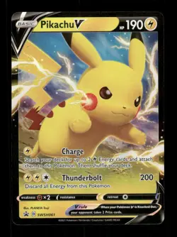 Pokemon SWSH: Sword & Shield Promo Cards #SWSH061 Pikachu V Promo - Image 1
