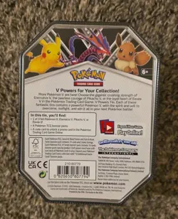 Pokemon Trading Card Game (TCG): Eevee V Powers Tin - FACTORY SEALED NEW - Image 2