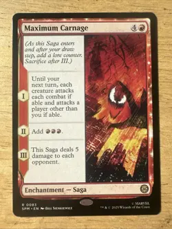 ~ Maximum Carnage ~ NM ~ Marvel's Spider-Man ~ MTG ~ - Image 1