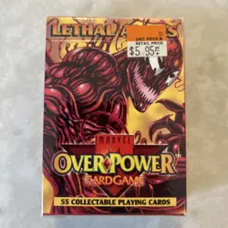 Marvel Over Power Game Lethal Allies 1995 Collectible Playing Cards Sealed Box! - Image 1