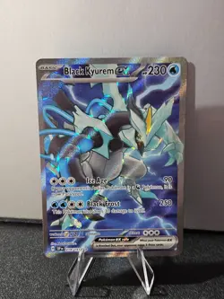 Pokemon TCG Black Kyurem EX Surging Sparks 218/191 Full Art Ultra Rare Holo Card - Image 1