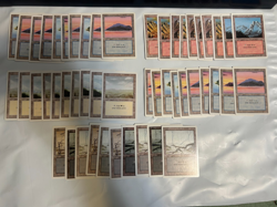 MTG REVISED Edition (1994) 50 BASIC LAND cards LOT - Magic the Gathering - Image 1