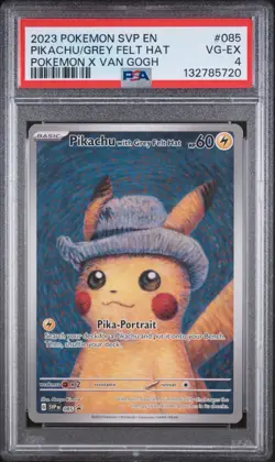 PSA 4 Pokemon Van Gogh Pikachu with Grey Felt Hat 085 Promo Card - Image 1
