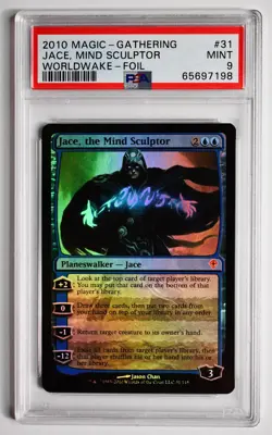 MTG 2010 WORLDWAKE Jace, the Mind Sculptor FOIL MINT PSA 9 - Image 4