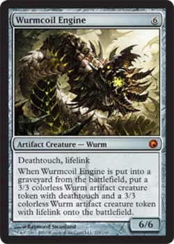 MTG Wurmcoil Engine, Moderate Play, English Scars of Mirrodin - Image 1