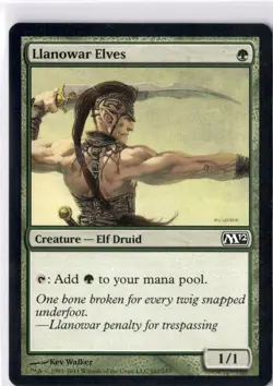 Llanowar Elves LP* Core Set 2012 M12 ENGLISH 182/249 mtg -UnltdCards - Image 1